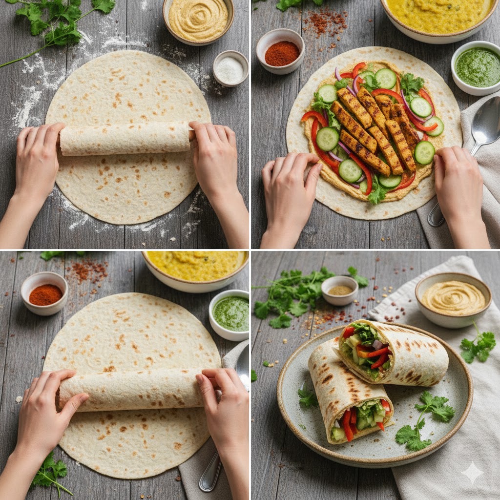 HOMEMADE LAVASH WRAP PLANT-BASED