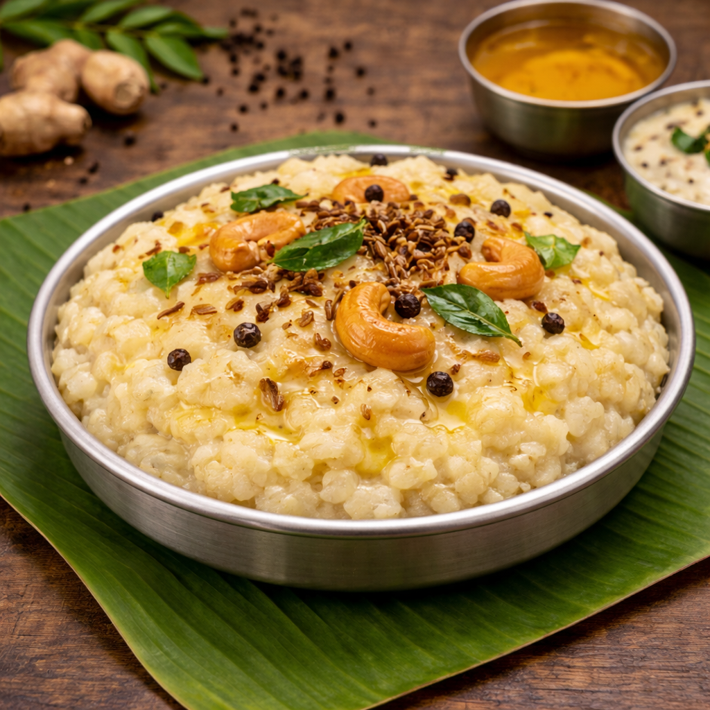 Ven Pongal – traditional South Indian Breakfast Recipes