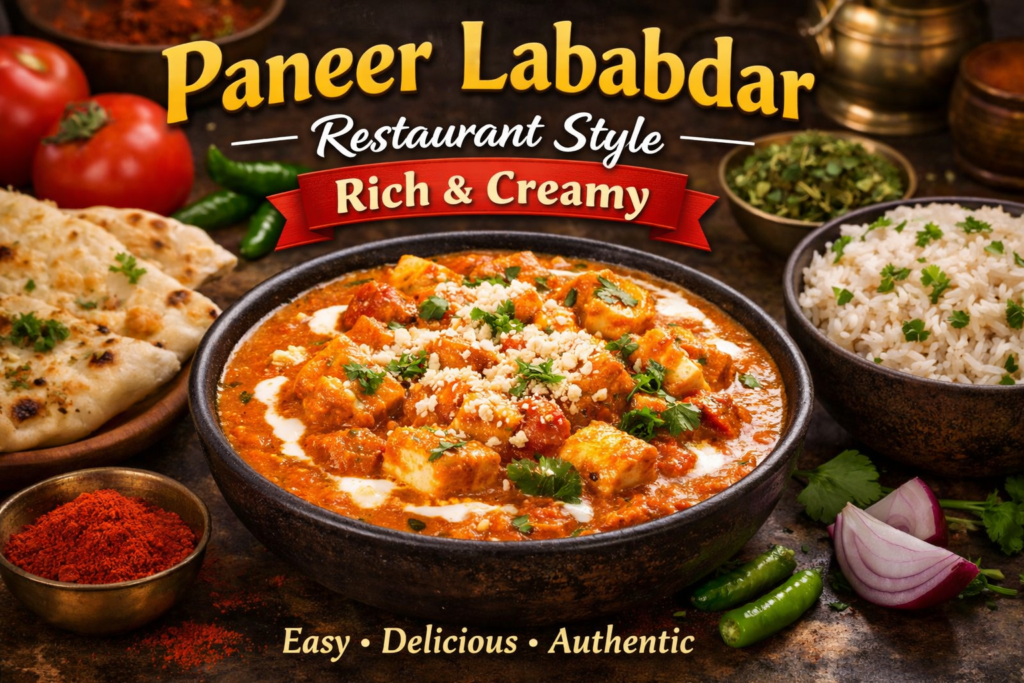 Paneer Lababdar Recipe | Restaurant Style Rich & Creamy Curry