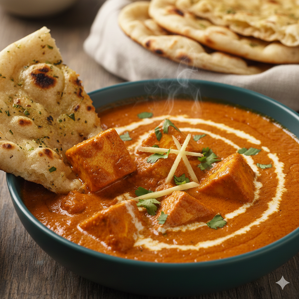 Paneer lababdar recipe restaurant style served with naan