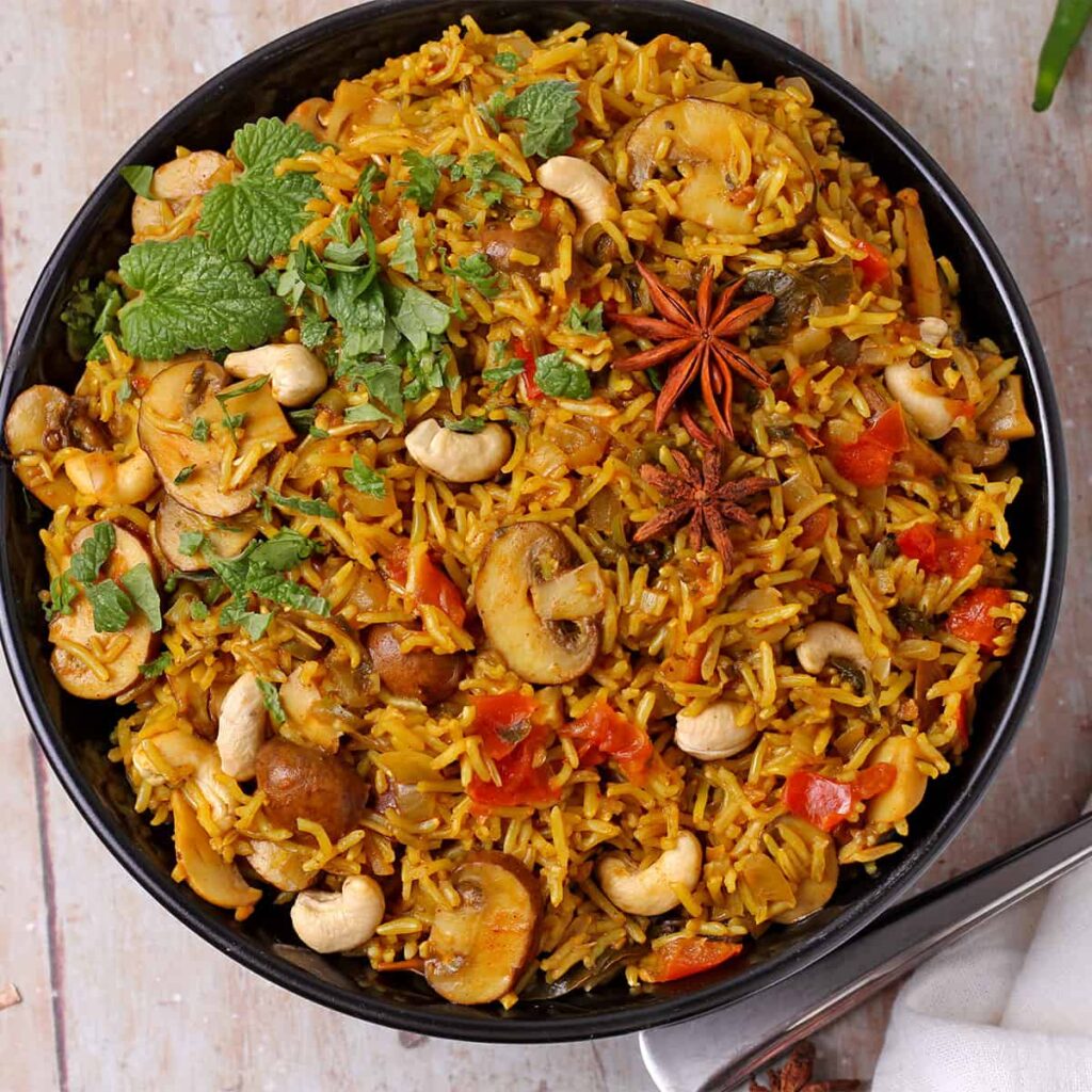 Mushroom Biryani Recipe – Easy & Flavorful Guide