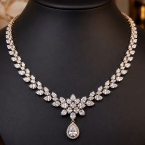 Elegant Natural Diamond Necklace