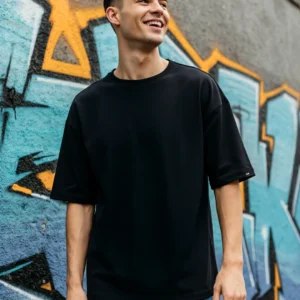 Men's Black Oversized T-shirt